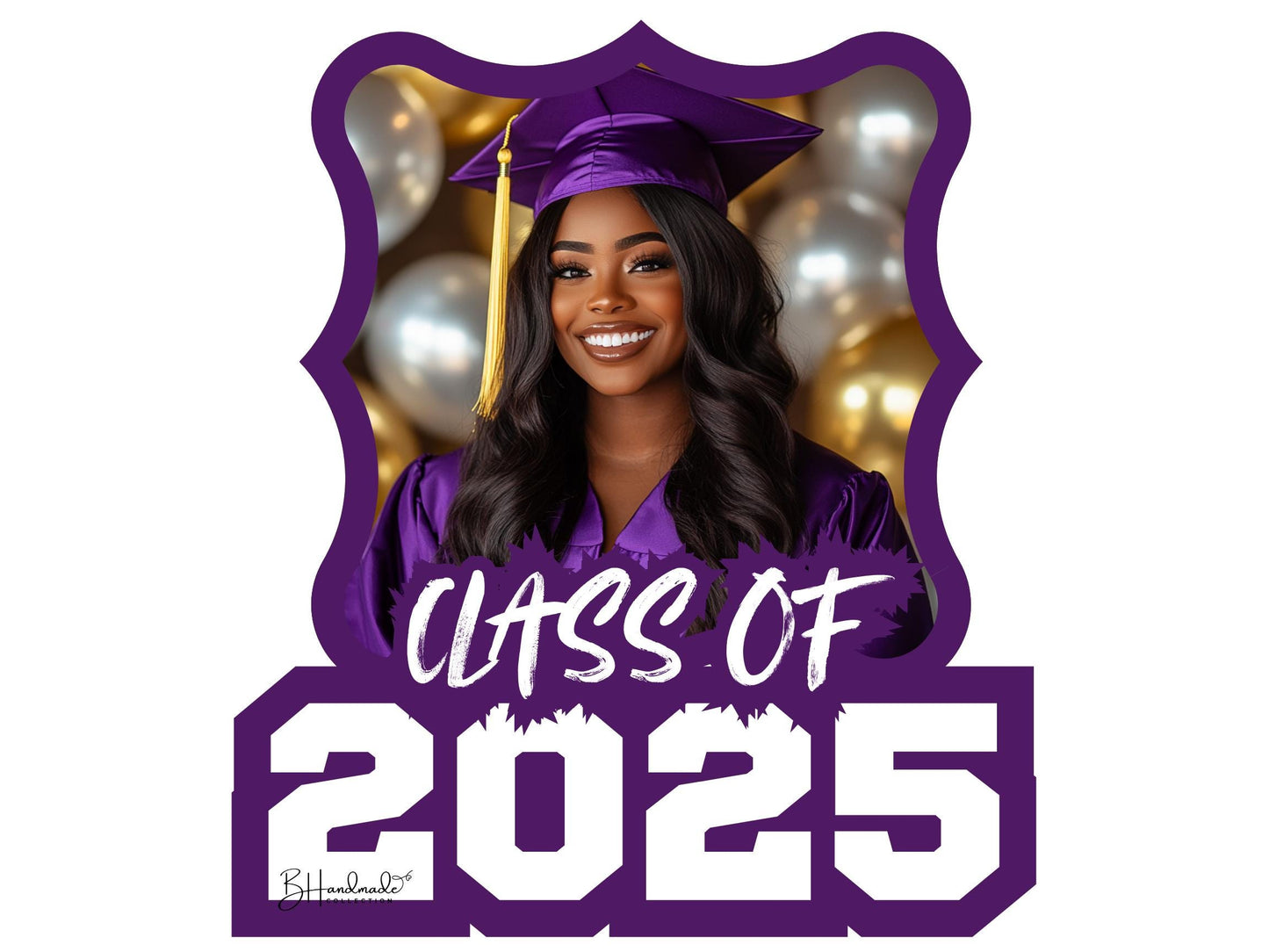 Custom Graduation Face Fans – Personalized Photo, School Colors & Mascot – Handheld Paddle Fans for Ceremonies, Parties style 8