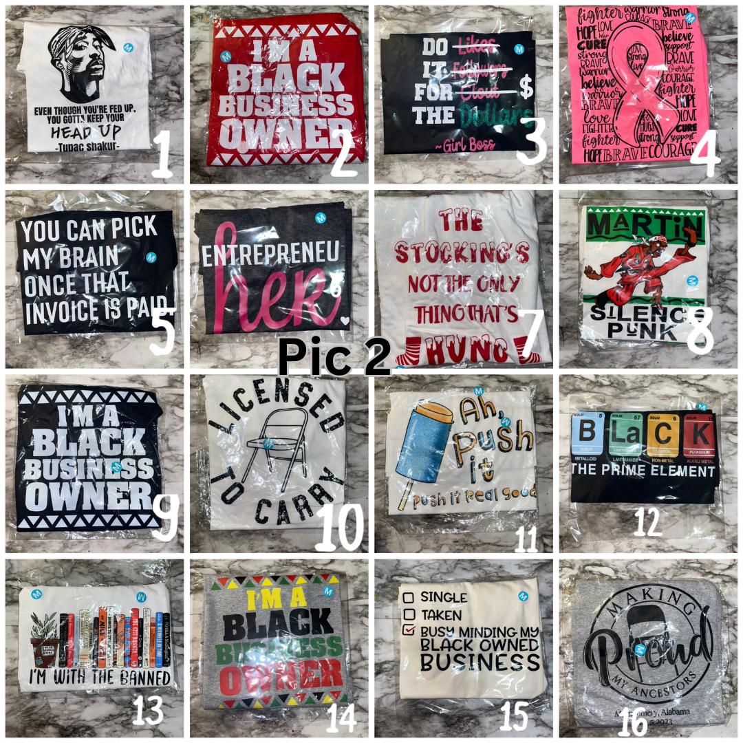 Clearance Graphic Tees – Funny, Cute, Streetwear | Sizes S–3X | Final Sale | Black-Owned Biz (MEDIUM)