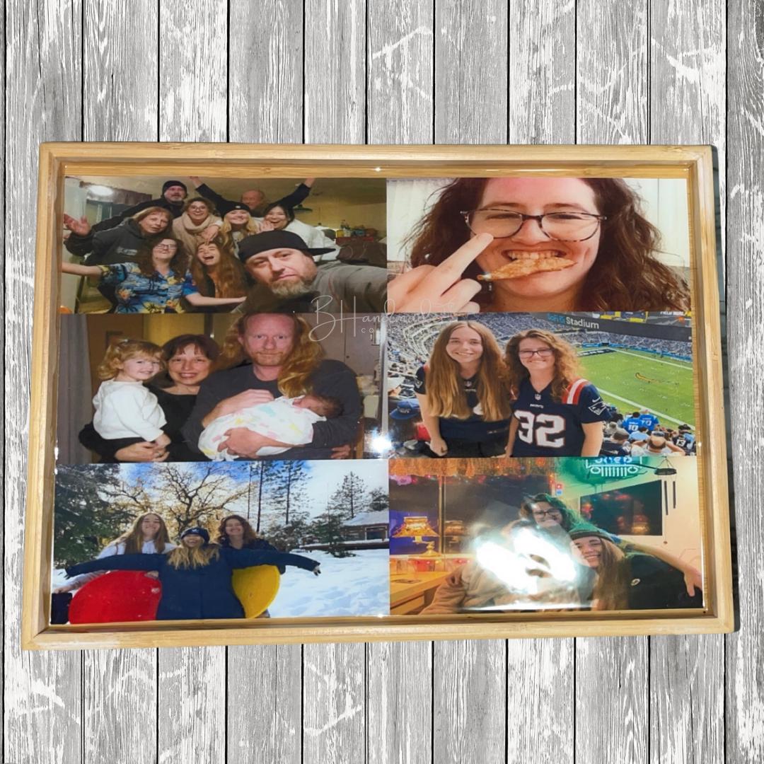 custom photo serving tray