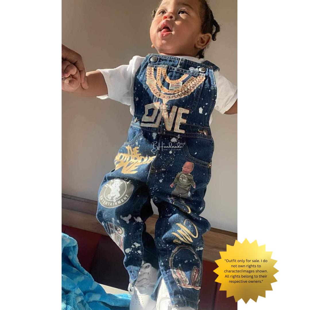 90s Hip Hop Birthday Outfit – “Notorious One” Throwback Rap Theme – Custom Handmade Toddler Party Outfit – Overalls, Skirt, Shorts, or Tutu