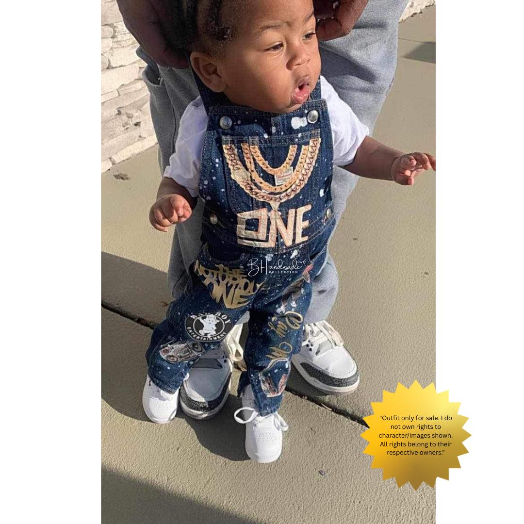 90s Hip Hop Birthday Outfit – “Notorious One” Throwback Rap Theme – Custom Handmade Toddler Party Outfit – Overalls, Skirt, Shorts, or Tutu