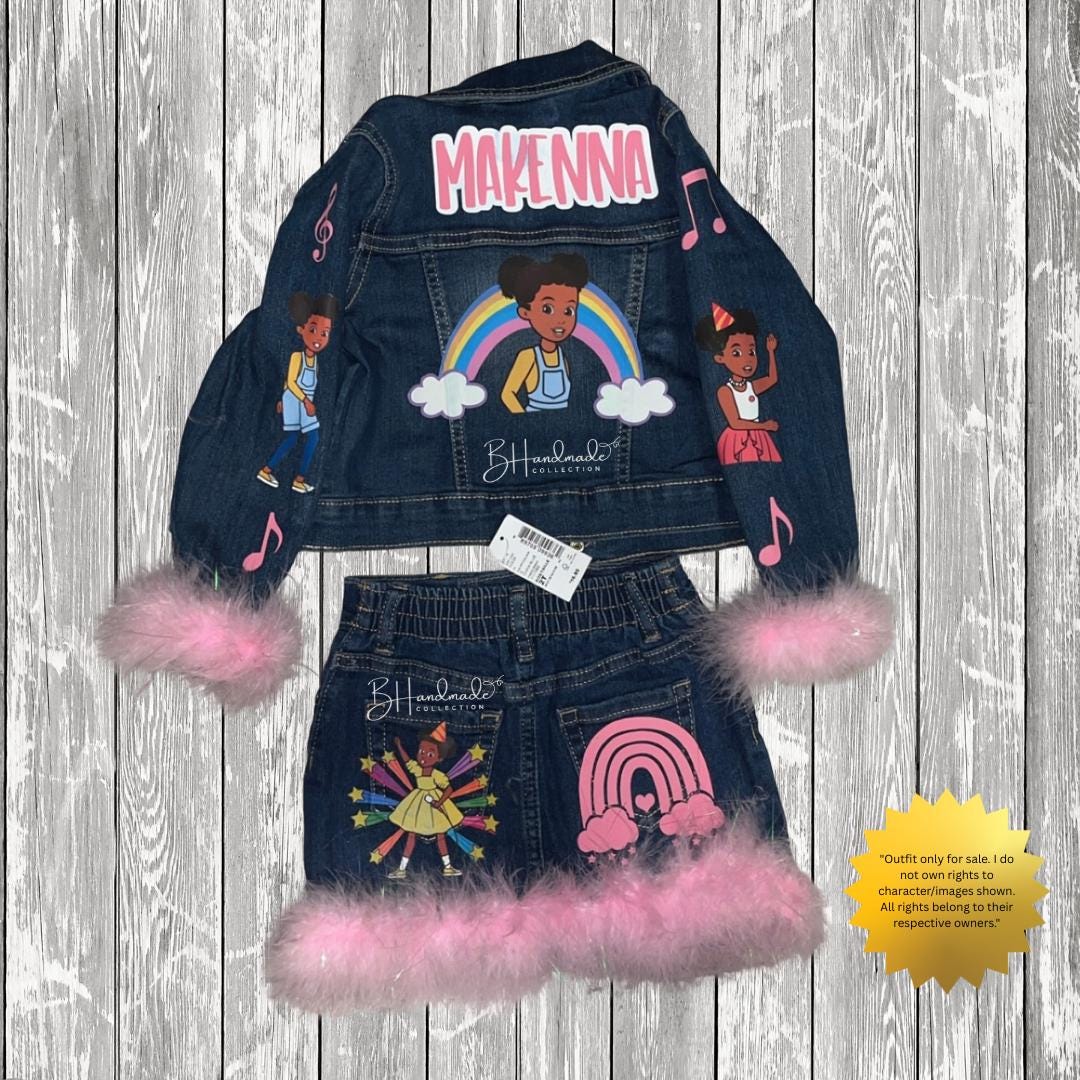 Musical-Inspired Birthday Outfit for Kids | Custom Toddler Party Outfit | Character-Inspired Handmade Overalls, Skirt, Shorts, or Tutu