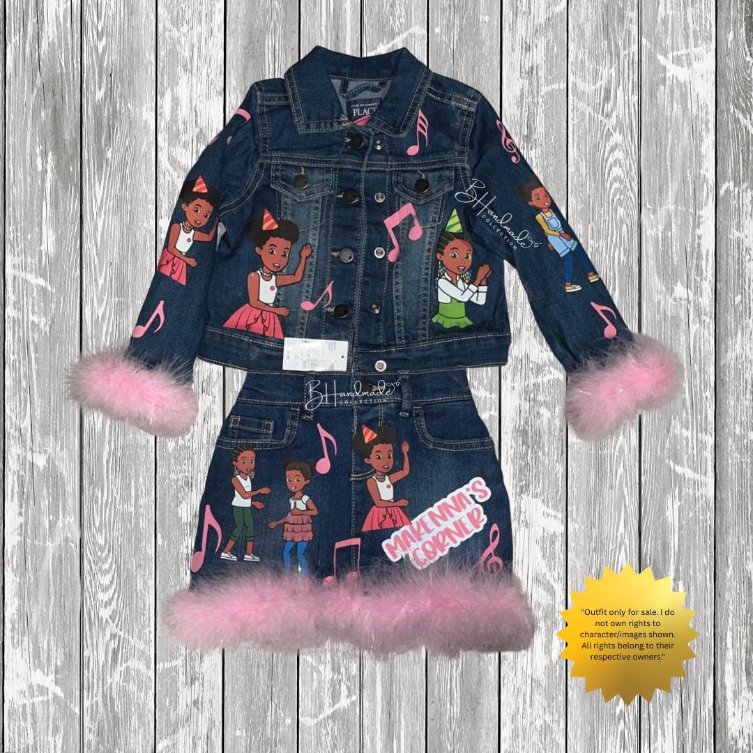 Musical-Inspired Birthday Outfit for Kids | Custom Toddler Party Outfit | Character-Inspired Handmade Overalls, Skirt, Shorts, or Tutu