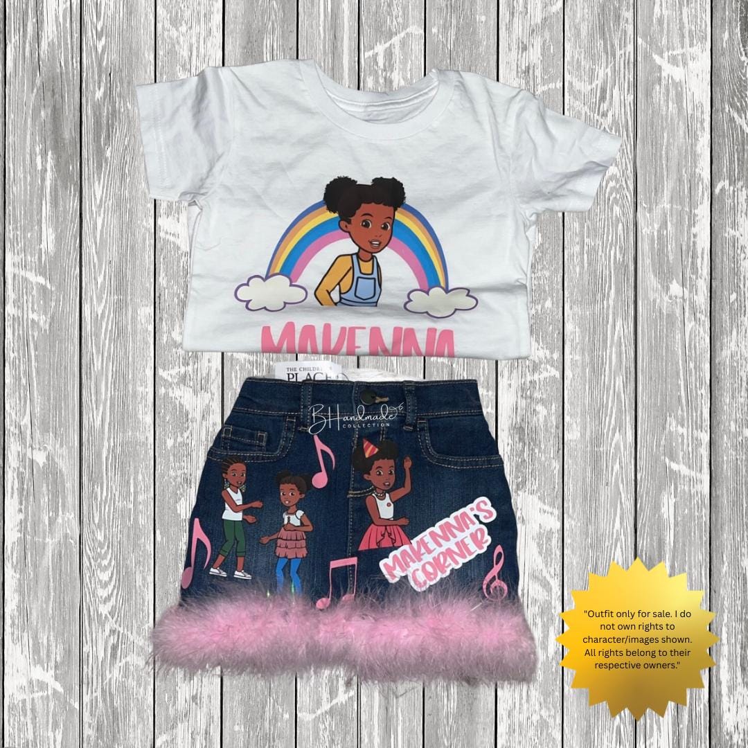 Musical-Inspired Birthday Outfit for Kids | Custom Toddler Party Outfit | Character-Inspired Handmade Overalls, Skirt, Shorts, or Tutu