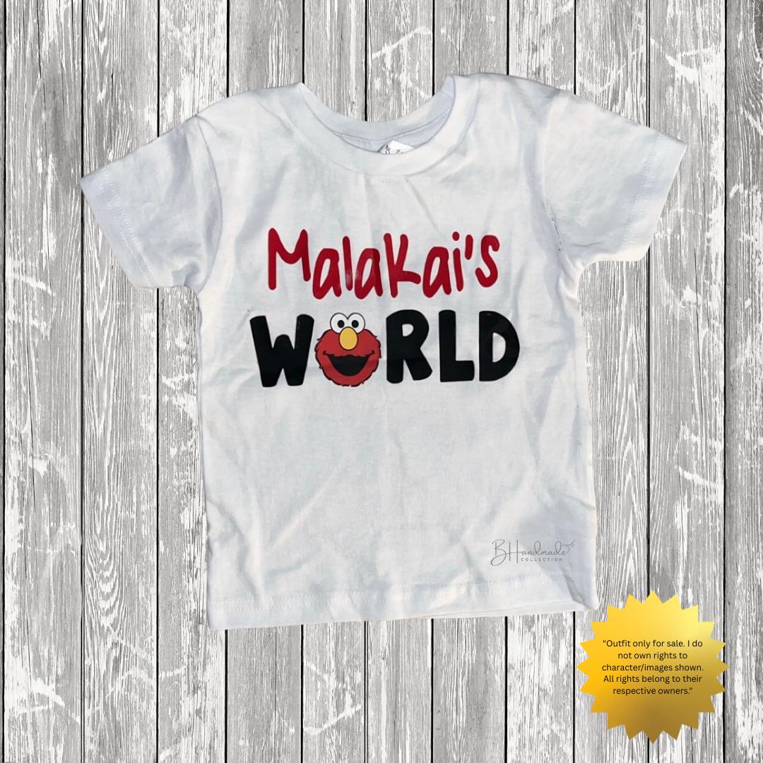 Red Monster Birthday Outfit – Furry Friend-Inspired Theme – Custom Handmade Toddler Party Outfit – Overalls, Skirt, Shorts, or Tutu