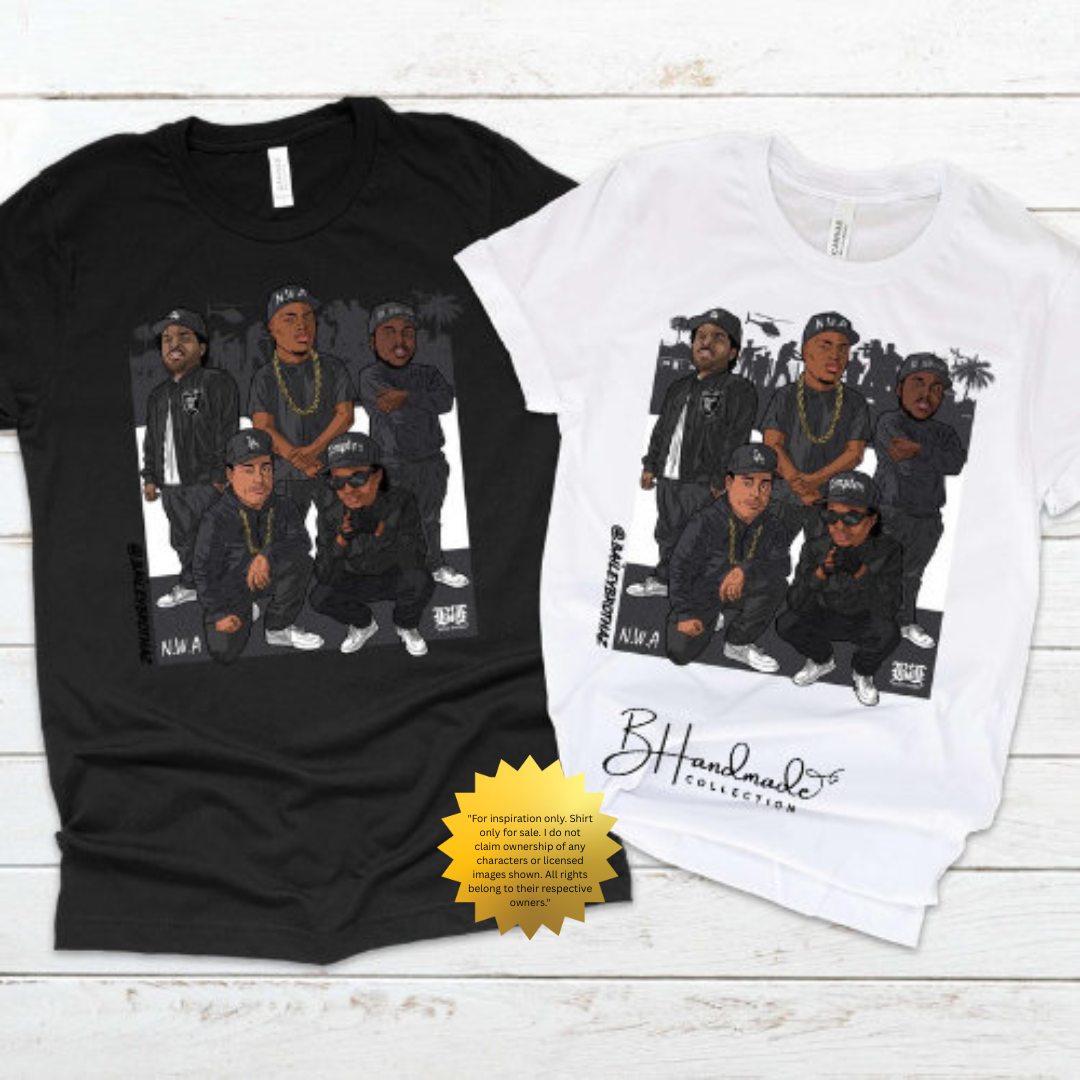 Legends in the Game Inspired Tee | Classic Hip Hop Rap Group Shirt | Old School Rap Graphic Tee | 90s Music Inspired Shirt | Handmade BHandmade Collection