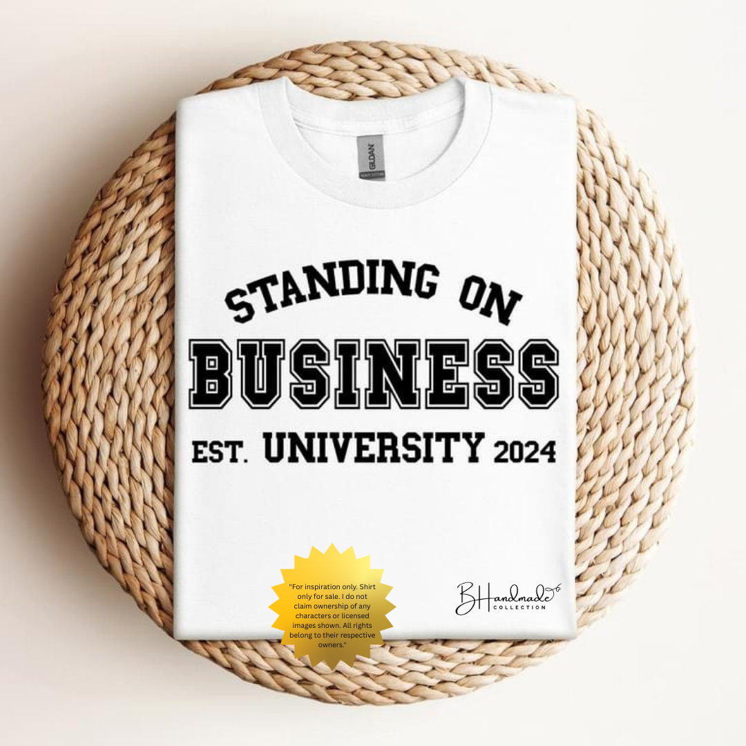 Entrepreneur Hustle Shirt | Standing On Business Graphic Tee | Boss Mindset T-Shirt